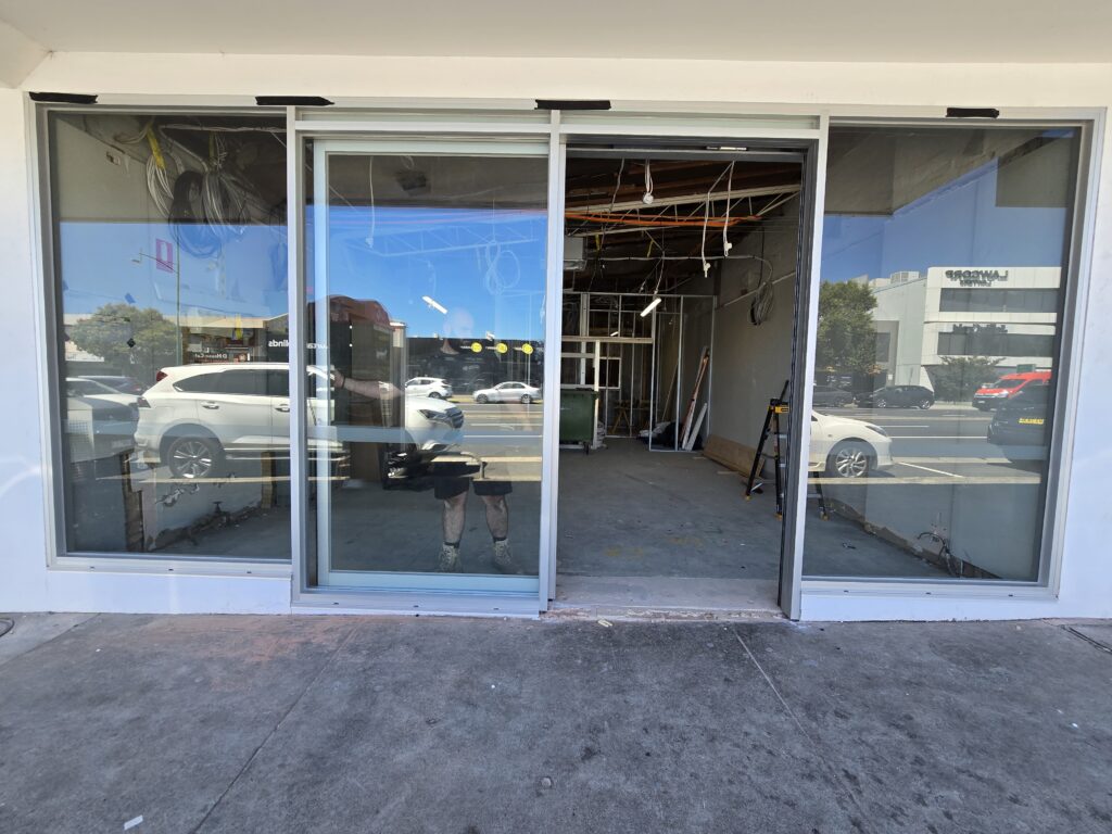Completed shopfront