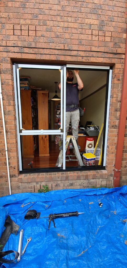 Frame installed